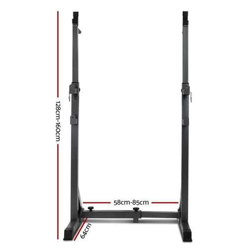 Hantelbank Verstellbares Squat Rack Heimfitnessgerät 300 kg