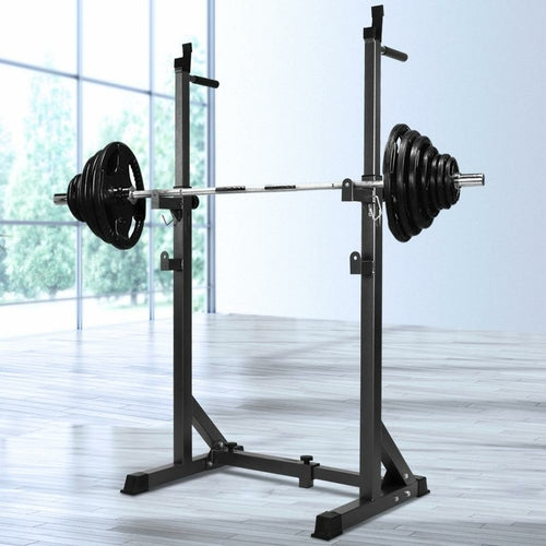 Hantelbank Verstellbares Squat Rack Heimfitnessgerät 300 kg